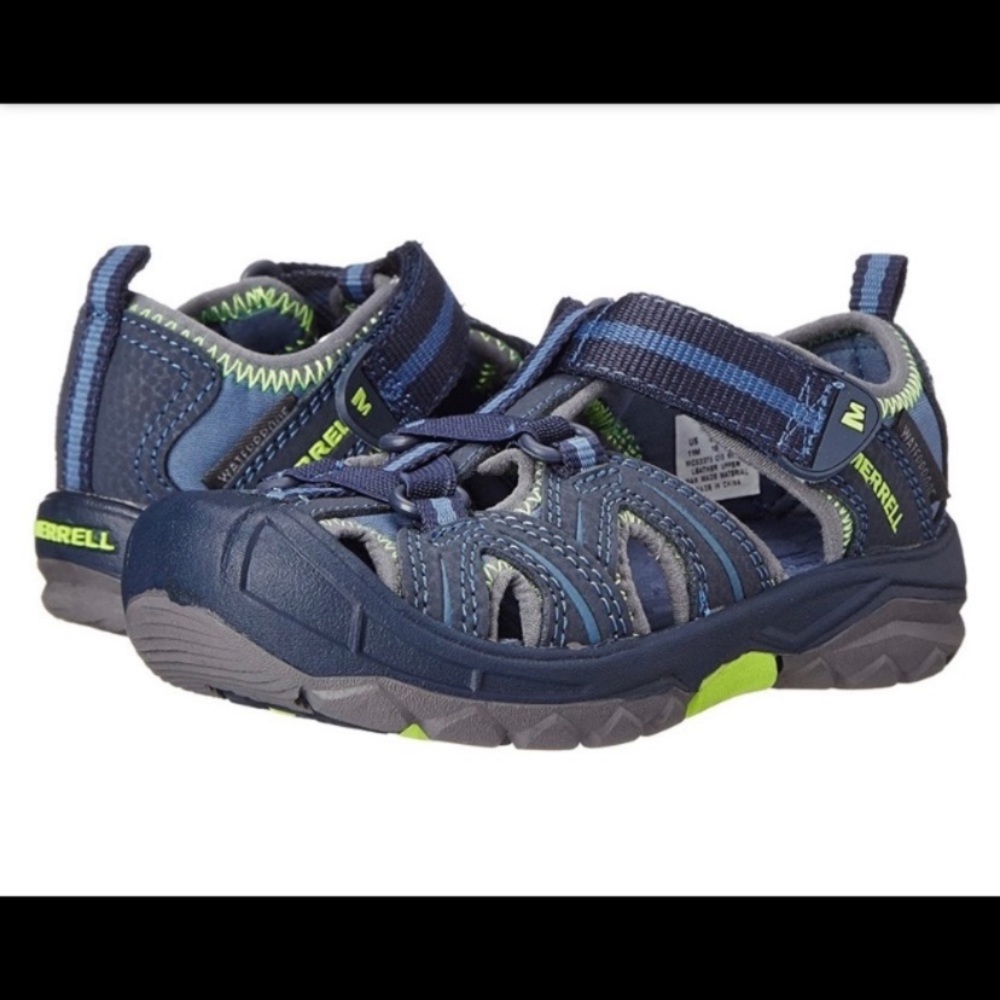 Merrell Blue and Green Kids Sandals